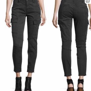 J Brand Houlihan Mid Rise Skinny Crop Cargo Jeans - Size 26 Slate Gray